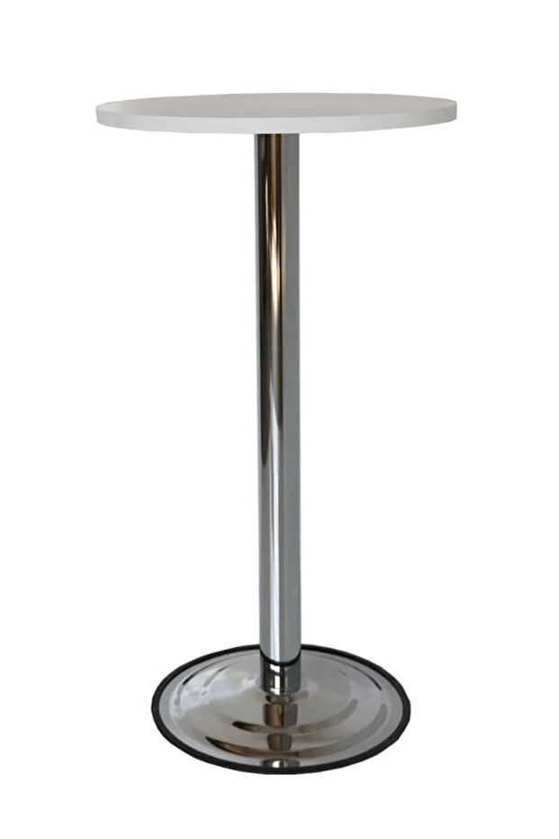 Masa Bar Masası Bistro Cafe Yuvarlak Kokteyl Ahşap Tablalı 110 Cm